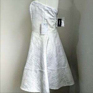 Express dress with tags never worn silver
